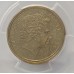 AUSTRALIA 2000 . ONE 1 DOLLAR COIN . ERROR . MULE . STRUCK ON TEN 10 CENTS
